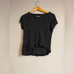 Mango black and white Tee